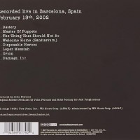Lost Not Forgotten Masters: Master Of Puppets - Live In Barcelona 2002
