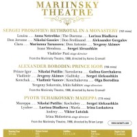 RUSSIAN OPERA AT MARIINKSY THEATRE